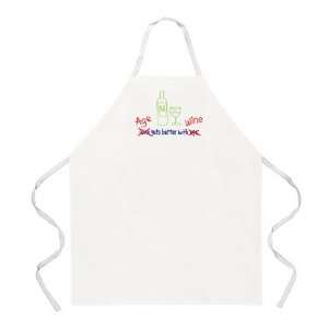 Attitude Apron Age Gets Better with Wine Apron, Natural, One Size Fits 