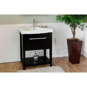  Bellaterra 27.5 In. Bathroom Single Sink Wood Vanity 