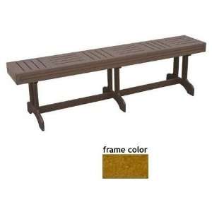  Eagle One Recycled Plastic Monterey Bench   Cedar: Patio 