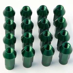Plymouth Dodge Ford Chrysler M12x 1.5mm 16 Pieces Green Aluminum Open 