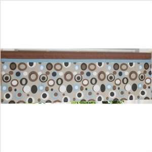    Geenny CF 2059 V One Window Valance   Scribble Blue / Brown: Baby