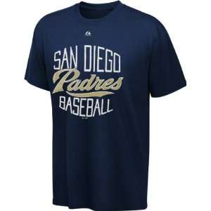    San Diego Padres Navy Luxury Box T Shirt: Sports & Outdoors