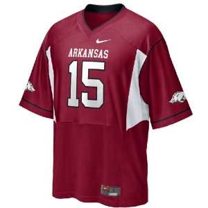  Nike Arkansas Razorbacks #15 Adult Football Jersey Sports 