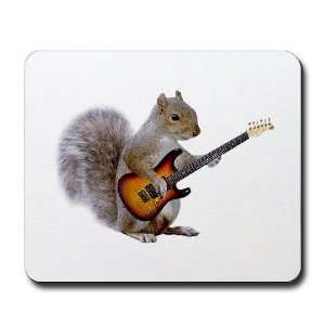  Squirrel Guitar Funny Mousepad by  Office 