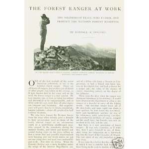  1910 United States Forest Rangers At Work Sqaw Peak 