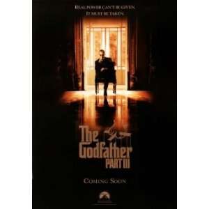  Posters: 27W by 39H : The Godfather Part III CANVAS Edge #6: 1 1/4 