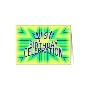    41st Birthday Party Invitation Bright Star Card Toys & Games
