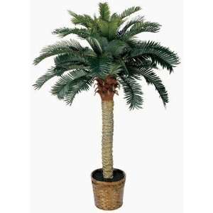   Exclusive By Nearly Natural 4 Ft Sago Silk Palm Tree: Home & Kitchen