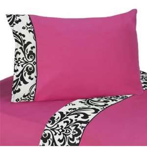   Isabella Hot Pink Black Sheet Set by JoJo Designs Pink