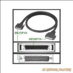  SCSI CABLE 3FT EXTERNAL DB25M to HD50M p/n 