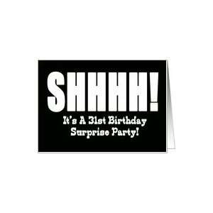  31st Birthday Surprise Party Invitation Card Toys & Games