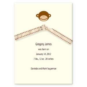  Silly Monkey Birth Announcement: Health & Personal Care