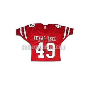  . 49 Game Used Texas Tech Fab Knit Football Jersey