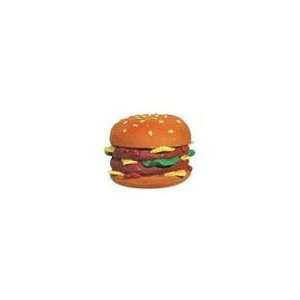  Pet Supply Imports Double Cheeseburger Latex 6in Dog Toy 