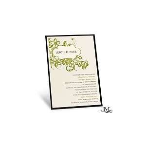   Floral Letterpress Layered Wedding Invitation