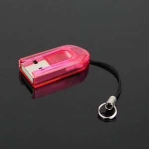  Mini MicroSD TransFlash USB Card Reader with Cover 