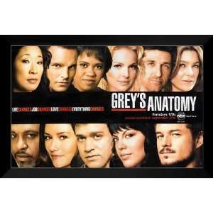  Greys Anatomy FRAMED 27x40 TV Promo Poster