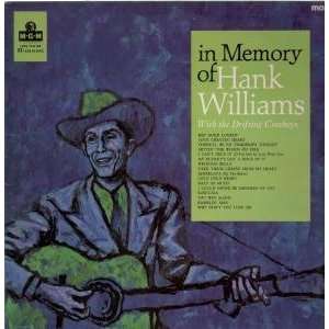  IN MEMORY OF LP (VINYL) UK MGM HANK WILLIAMS AND THE DRIFTING 