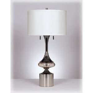    Set of Two Contemporary Chrome Table Lamps: Home Improvement