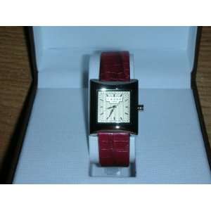 Cross Womens Pink Leather Strap White Dial Watch Office 