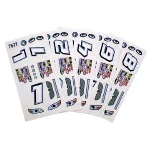   24 Stock Car Decals   Type T   6 Sheets (Slot Cars): Toys & Games