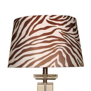   Brown Zebra Medium Drum Lamp Slipcover Lamp Shade: Home Improvement