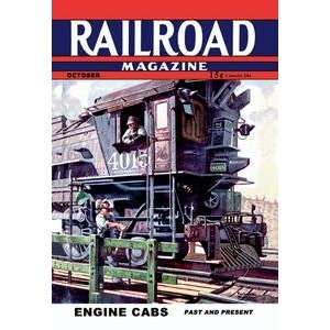 Vintage Art Railroad Magazine Engine Cabs, 1943   06113 8 