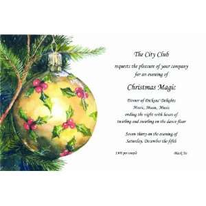  Frost Gold Ball Party Invitations By Odd Balls: Toys 