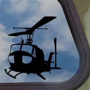  UH 1 Iroquois Huey In Action Black Decal Window Sticker 