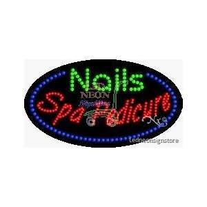  Nails Spa Pedicure LED Sign 15 inch tall x 27 inch wide x 3.5 inch 