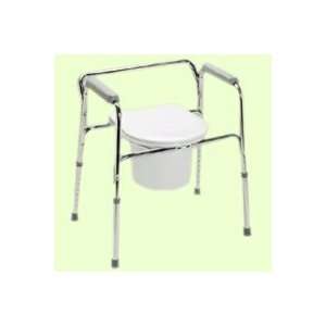  Guardian Easy Care 3 in 1 Steel Commode, Chrome Plated 