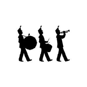  Marching Band BLACK vinyl window decal sticker: Office 