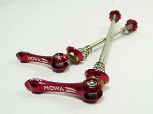 MOWA ARL R Road Titanium Quick Releases QR/Skewers/Red  