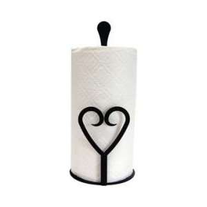  Village Wrought Iron Heart Paper Towel Stand