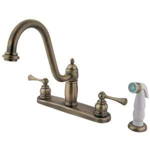 Princeton Brass PKB1113BL 8 inch center kitchen faucet with plastic 