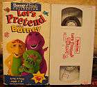 Lets Pretend With Barney Vhs 1993 Lyo