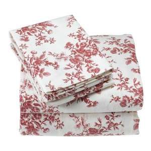  Laura Ashley Collete King Cotton Flannel Sheet Set
