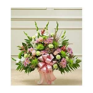 Funeral Flowers by 1800Flowers   Heartfelt Tribute Floor Basket 