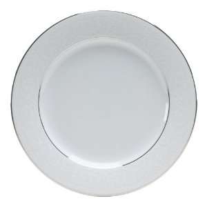 Nikko Ceramics White Lace Platinum 8 Inch Salad/Dessert Plate  