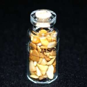 Yellow Jasper Crystals in a Bottle w/ring  1pc.
