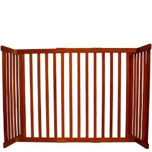   42304 Small Tall Free Standing Pet Gate   Cherry
