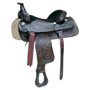  Classic Roper   Chocolate Roping Saddle: Sports & Outdoors