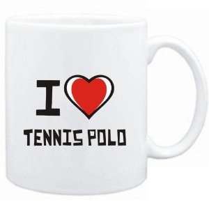  Mug White I love Tennis Polo  Sports