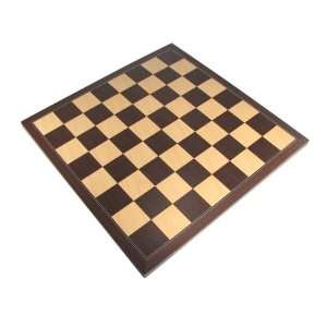   Chess Board   Wengue and Maple with 2 1/2 Square Toys & Games