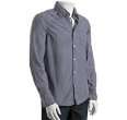 just a cheap shirt blue plaid cotton poplin button and snap shirt