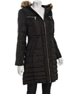 MICHAEL Michael Kors black quilted hooded down parka   up to 