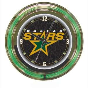    NHL Dallas Stars 14 Inch Diameter Neon Clock: Sports & Outdoors
