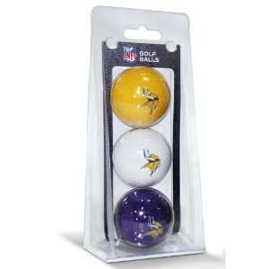  NFL Minnesota Vikings 3 Pack Golf Balls