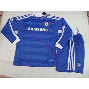  top quality new 11 12 chelsea home long sleeve soccer jersey 