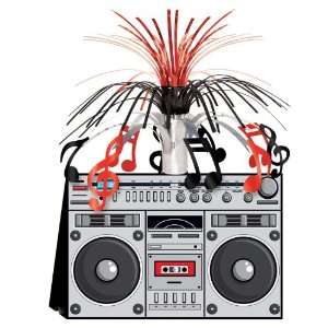   Party By Beistle Company 80s   Boom Box Centerpiece 